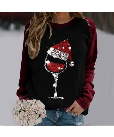 Women's Christmas Snowman Penguin Print Sweatshirt - Red M - Buy Online on GoSupps.com