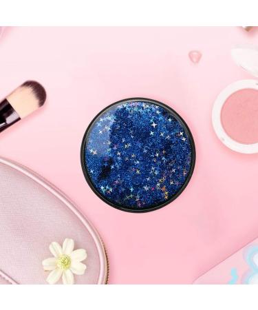 Pandysilioer Cute Blue Lens Container with Flowing Sequins - Stylish Lentils Bag for Girls | International Shipping Available - Buy Online on GoSupps.com
