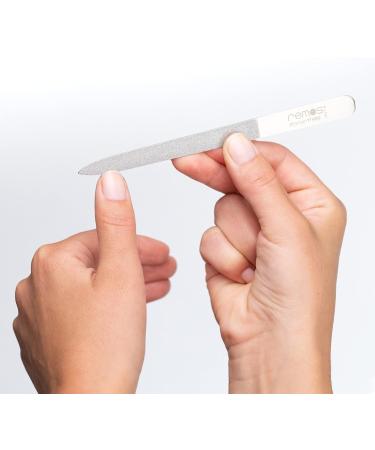 REMOS Diamond Nail File 15cm with Rough and fine Diamond Coating Stainless Steel 15 cm - Buy Online on GoSupps.com