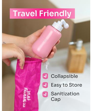 Buy Mommy First Peri Bottle for Postpartum Care | Portable Bidet for Perineal Cleansing | Essential Baby Pink 12.2 OZ - Buy Online on GoSupps.com