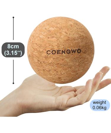Cork Massage Ball  COENGWO Deep Tissue Muscle Tension Therapy Ball for Trigger Point Therapy  Muscle Soreness  Yoga Therapy  3 Inch 3'' - Buy Online on GoSupps.com