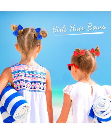 Sularpek 40PCS Baby Girls Hair Bows - Small Size Hair Ties in 20 Colors - Hair Accessories for Kids, Toddlers, Little Girls - Buy Online on GoSupps.com