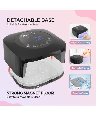 Buy Lavinda 54W UV LED Nail Lamp - Fast Curing Gel Polish & Acrylic Nail Dryer with Auto Sensor | Professional Nail Art Tools for Salon & Home Use - Buy Online on GoSupps.com