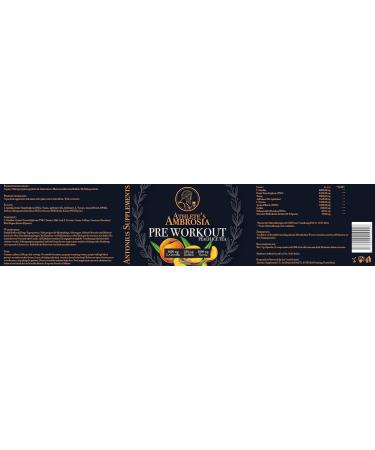 Antonius Athlete s Ambrosia Pre Workout Booster 8000 mg Citrulline Caffeine & Taurine for Enhanced Pump Focus & Energy Delicious Powder 340g - Buy Online on GoSupps.com