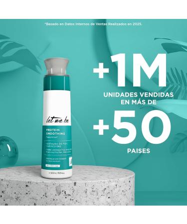 Let Me Be Protein Smoothing expert Brazilian hair straightener in one step professional at home longlasting with keratin 100 straight hair organic and formolfree 500 ml white - Buy Online on GoSupps.com