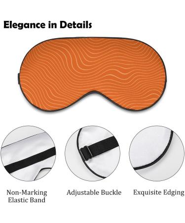 Buy Orange Salmon Sleeping Mask - Light-Blocking Eye Cover for Comfortable Sleep | Adjustable Strap Blindfold for Men Women & Kids - Buy Online on GoSupps.com
