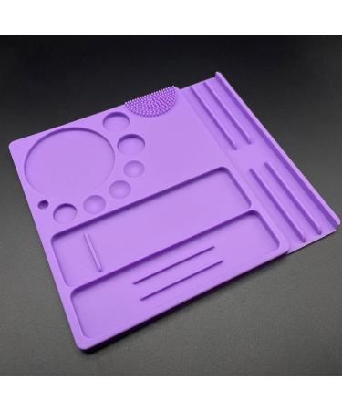 Buy Silicone Palette for Lash Lift & Brow Lamination - 9 Function Tray for Eyelash Lifting & Tint Mixing (Purple) - International Shipping Available - Buy Online on GoSupps.com
