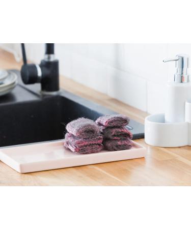 York Steel Sponge Set - High-Performance Stainless Steel Wool for Kitchen Sink Grill & Stubborn Dirt - 6 Extra Fine Pieces - Buy Online on GoSupps.com