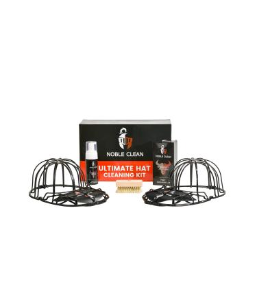 Ultimate Hat Cleaning Kit - Includes Foaming Cleaner Soft Bristle Brush & 2 Hat Cages - Cap Cleaner Cage - Foam Cleaning Brush