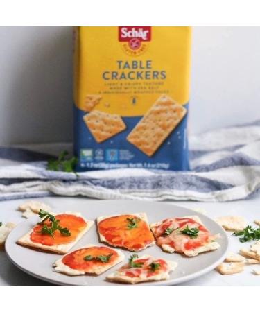 Schar Table Crackers - Gluten Free, Non-GMO, Lactose and Wheat-Free - 7.4 oz (Pack of 2) - Buy Online on GoSupps.com