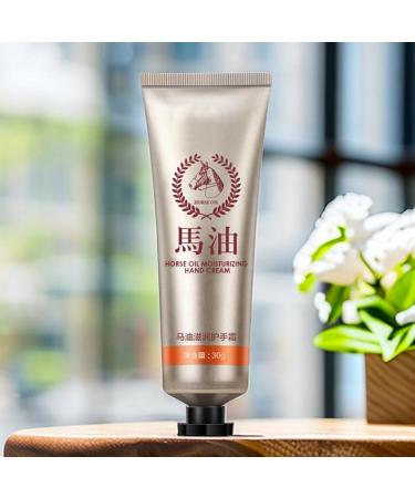 Horse Oil Hand Cream | 30 Mild and Safe Hand Nourishing Repair Ointment | Hand Moisturizer Essence Skin Care Natural Anti-Cracking Lotion for Brightening Moisturizing - Buy Online on GoSupps.com