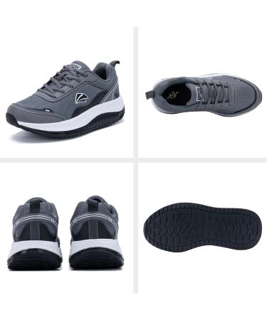 AOV Women's Walking Orthotic Shoes - Lightweight Breathable Sneakers with Arch Support for Running & Gym Workouts - Size 10 Black/Gray - Buy Online on GoSupps.com