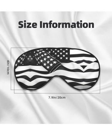 Black and White American Flag Eye Mask - Double-Sided Soft & Light Blocking for Better Sleep | International Shipping - Buy Online on GoSupps.com
