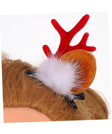 MAGICLULU 2 Pairs Christmas Hair Clips Hair Accessories Christmas Hair Barrette Christmas Hairpin Christmas Reindeer Antlers Hair Clips Antler Hair Barrette Corner Clip Abs - Buy Online on GoSupps.com