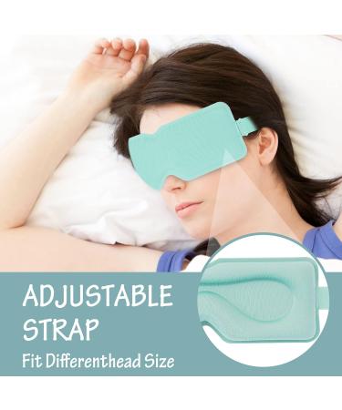 2 Pack 100% Light Blocking 3D Contoured Sleep Mask for Men and Women - Wide Adjustable Strap - Ideal for Travel/Shift Work - Black+Blue - Buy Online on GoSupps.com