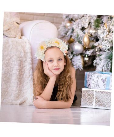 Beavorty Flower Headband Garland Vintage Decor Retro Decor Flower Headpiece Hair Decoration Flower Hair Accessories for Women Prom Headpiece White The Photo Cosplay Travel Fabric - Buy Online on GoSupps.com