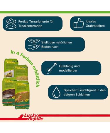Buy Lucky Reptile DBW-7 Desert Bedding - Snow White 7 Liters for Reptiles | Premium Substrate for Optimal Habitat - Buy Online on GoSupps.com