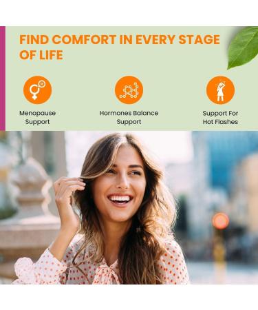 Hormones Balance & Menopause Supplements for Women | Hot Flashes & Mood Swings Relief | Halal Black Cohosh & Red Clover | 30 Servings - Buy Online on GoSupps.com