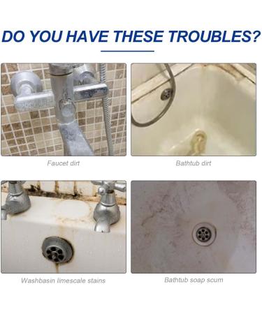 2025 Upgrade Bathroom Descaler Cleaner Stubborn Stains Cleaner Rinse Cleaning Foam Bathroom Foam Cleaner Spray for Bathroom Toilet 1pcs - Buy Online on GoSupps.com