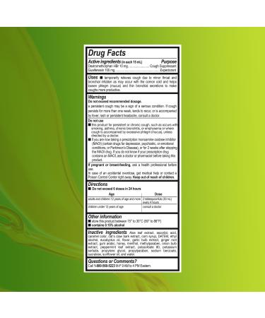 Bisolvine Aloe-Miel Cough Syrup - Effective Cough Suppressant & Expectorant with Guaifenesin & Dextromethorphan for Throat Relief & Mucus Control - Cold & Cough Relief Solution 6 fl oz 2-Pack - Buy Online on GoSupps.com