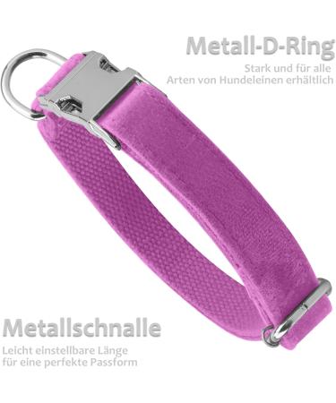 Asvin XL Rose Red Velvety Dog Collar | Soft & Comfortable Removable Dog Flying | Multi-Color for Weddings Birthdays & Parties - Buy Online on GoSupps.com