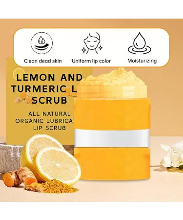 Turmeric Lip Scrub Exfoliator Vitamin C Lip Scrub Natural Lip Exfoliator Lip Care to Remove Dead Skin Lip Lightening for Dark Lips Lip Exfoliator Scrub Softening Diminishes Lip Lines 100g - Buy Online on GoSupps.com