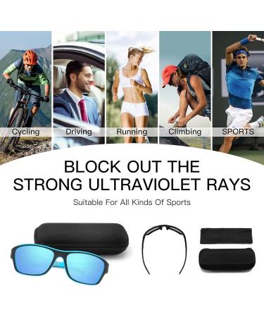 Shop Hemens Polarized Sports Sunglasses for Men & Women | UV400 Protection for Cycling Driving Fishing & Golf - Buy Online on GoSupps.com