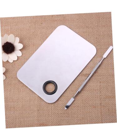 Buy FRCOLOR 3pcs Stainless Steel Makeup Palette & Spatula Set - Perfect for Cosmetics & Nail Art - International Shipping Available - Buy Online on GoSupps.com