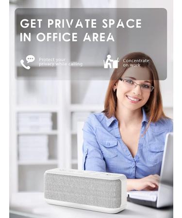 USB Rechargeable White Noise Machine for Office Privacy | 42 Soothing Sounds for Adults | Lullabies & Fan Sounds | Auto-Off Timer & Volume Control | Gray - Buy Online on GoSupps.com