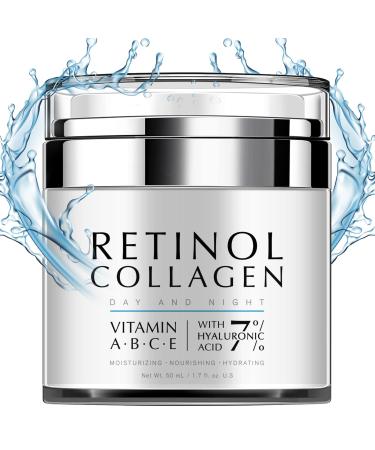 Night Cream Face Moisturizer with Retinol Collagen Niacinamide 10% Anti Wrinkle Face Cream Made in USA Retinol Cream for Face Anti Aging Face Cream Face Moisturizer for Women 1.7oz
