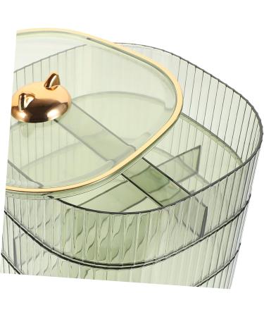 KICHOUSE Candy Plate Decor Food Tray Sympathy Baskets Dried Fruit Case Sweet Candy Case Grid Biscuit Box 15X15X13.5CM Green - Buy Online on GoSupps.com