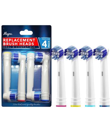 4 Pack Oral B Braun Compatible Replacement Toothbrush Heads - Professional Precision Refills for OralB Electric Toothbrushes - Fits Oral-b 7000, 1000, 9600, 500, 3000, 8000 - 4 Count - Buy Online on GoSupps.com