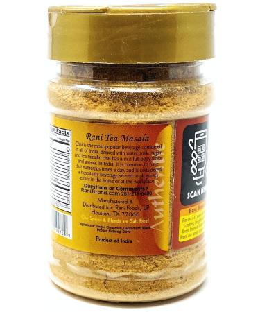 Rani Tea Masala Indian Spice Blend 3oz PET Jar - All Natural, Vegan, Gluten Friendly - Salt & Sugar Free, NON-GMO, No Colors - Indian Origin Tea Masala 3 Ounce - Buy Online on GoSupps.com