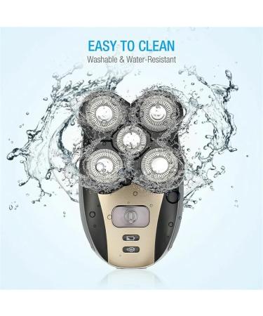 4D 360 Head Shaver for Men - 5 in 1 Wet/Dry Bald Head Shaver with Rotary Blades Clippers & Accessories | International Shipping Available - Buy Online on GoSupps.com