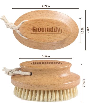 Dry Brushing Body Brush for Cellulite Lymphatic Drainage and Exfoliation - Beechwood SkinScrubber - Buy Online on GoSupps.com