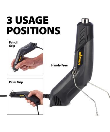 Wagner HT400 Electric Heat Gun Kit for Electrical Repair & Shrink Wrapping - Dual Temperature 680 F & 450 F - Ideal for Auto Body Work & Electric Wiring - Buy Online on GoSupps.com