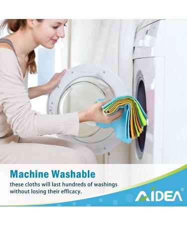 AIDEA Microfiber Glass Cleaning Cloths-8PK  Premium Microfiber Glass and Window Cleaner  Lint Free Quickly Clean Windows  Glasses  Windshields  Mirrors  Stainless Steel-12"x12" - Buy Online on GoSupps.com