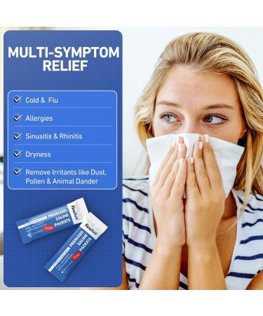 FireAnt Saline Packets Sinus Rinse 70 Premixed Neti Pot Salt Packets for Nasal Rinse All Natural Pharmaceutical Grade and PH Balanced - 70 Count - Buy Online on GoSupps.com