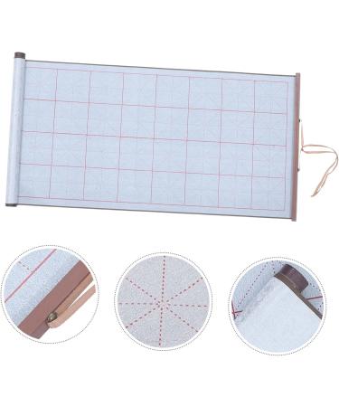 SEWOART Brush Calligraphy Practice Home Accessories Writing Water Cloth Calligraphy Supplies Daily Use Silver 75.00X38.00X0.10CM - Buy Online on GoSupps.com