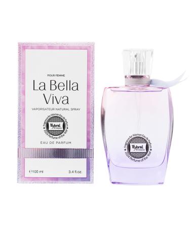 Hybrid & Company Women La Bella Viva Pour Femme Eau De Parfum Vaporisateur Natural Spray 3.4 Fl Oz La Bella Viva Pour Femme 3.4 Fl Oz (Pack of 1)