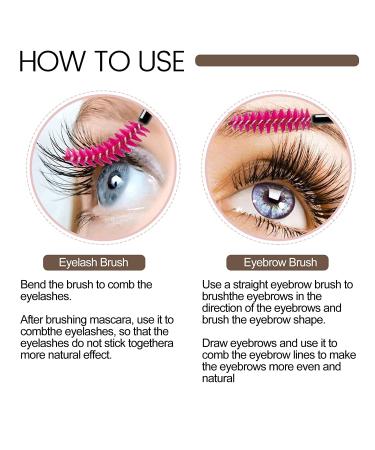 GreenLife 50 PCS Multicolor Disposable Eyelash Brush Mascara Wands Applicator (Black-Rose) - Buy Online on GoSupps.com