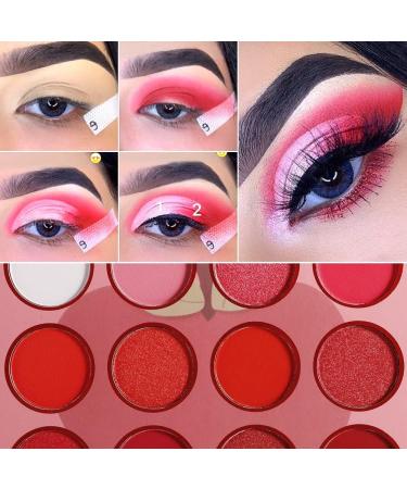 JOYTILLGU Beauty Palette 20pcs/lot Red Eyeshadow Palette Red Cosmetics Cute Blush Shadow Eyeshadow Custom With Logo Eyeshadow Palette(Red) - Buy Online on GoSupps.com