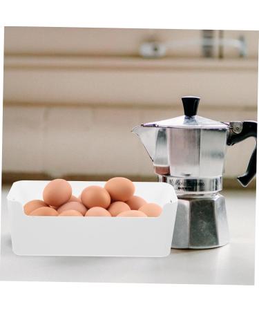 NUOBESTY 3pcs Fridge Food Container Vegetable Storage Containers for Refrigerator Storage Box Small Shelf White 25.5X9.5X8.5CM - Buy Online on GoSupps.com