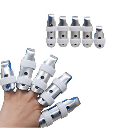 5 Pieces Trigger Finger, Mallet Finger Splints, Finger Support, Finger Protection Support for Finger Arthritis, Trigger Finger and Finger Joint Pain