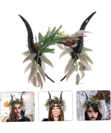 SOESFOUFU Croissant Demon Horns Black Headband Halloween Head Decoration Antelope Headband Cosplay Headband Goth Headbands Cosplay Horns Goth Accessories for Women Horns Cosplay Devil Horns - Buy Online on GoSupps.com