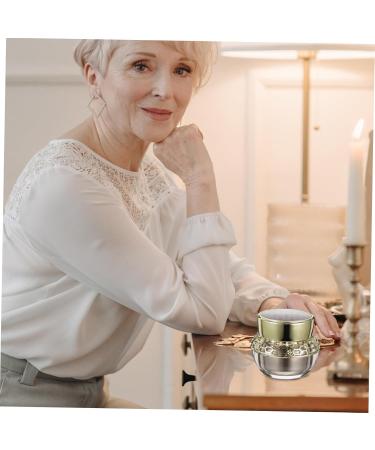 MAGICLULU Cream Bottle With Cover Travel Acrylic Oil Seed 6.6X6.2X6.2CM Golden - Buy Online on GoSupps.com