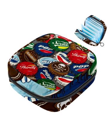 Storage bags for women's bandages colorful bottle locks portable menstrual pad bags panty lips tampons women's bandages storage holder for women school office