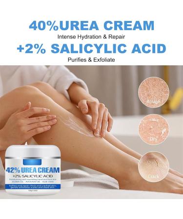 Urea Foot Cream 40% Urea Cream Cracked Heel Repair Cream with 2% Salicylic Acid Foot Cream for Cracked Heels and Dry Skin Moisturizing Callus Remover for Hand Foot Skin Care - Buy Online on GoSupps.com