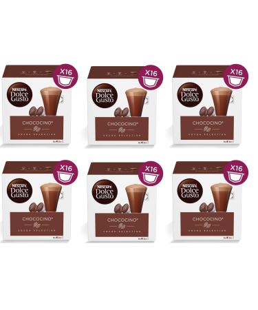 Nestlé Nescafé Dolce Gusto Capsule Chococino Cocoa Selection Pack of 6 chocolate capsules with vanilla and creamy milk foam