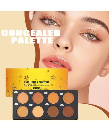 Contour Cream Palette lightweight contour cream makeup palette Waterproof daily makeup concealer palette for dorm travel hotel apartment - Buy Online on GoSupps.com